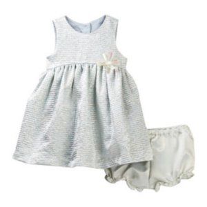 Baby Girl 3-6 mo Pippa & Julie Metallic Dress & Bloomer